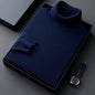 Men's Turtleneck Pure Color Thickened Loose Sweater