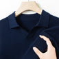 Autumn And Spring Seagull Collar 6 Wool Men's Anti-Pilling Knitted Long Sleeve Polo Shirt
