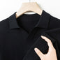 Autumn And Spring Seagull Collar 6 Wool Men's Anti-Pilling Knitted Long Sleeve Polo Shirt