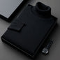 Men's Turtleneck Pure Color Thickened Loose Sweater