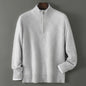 Half Turtleneck Zipper Design Pure Wool Knit Bottoming Shirt