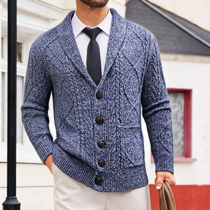 Cardigan Men's Sweater Jacket Long-sleeved Casual Men's Clothing