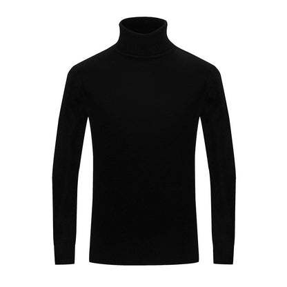 Men's Turtleneck Pure Color Thickened Loose Sweater