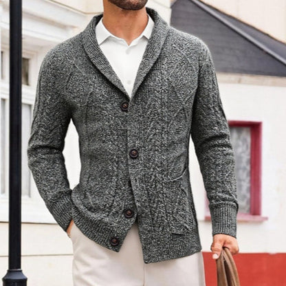 Cardigan Men's Sweater Jacket Long-sleeved Casual Men's Clothing